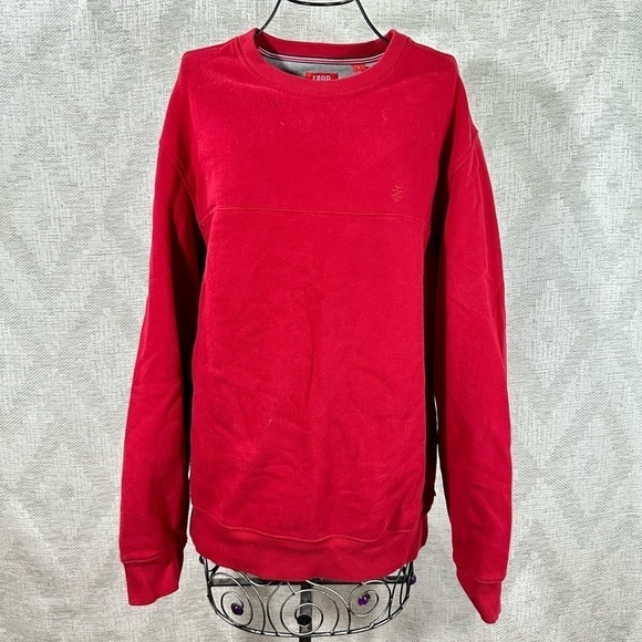 IZOD red crewneck sweater size M - Picture 1 of 9